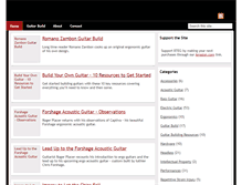 Tablet Screenshot of buildingtheergonomicguitar.com